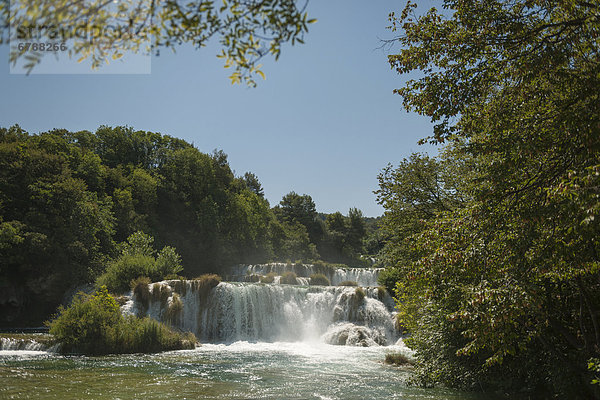 Wasserfall  Nationalpark Krka  Kroatien  Südeuropa  Europa
