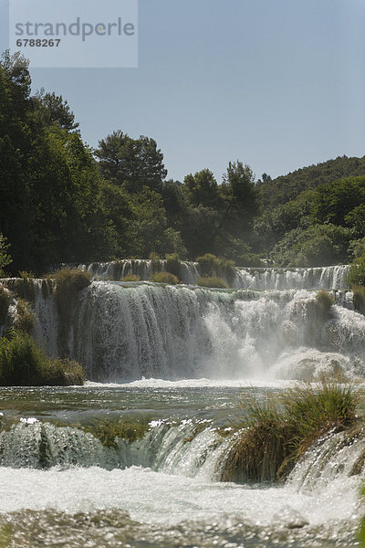 Wasserfall  Nationalpark Krka  Kroatien  Südeuropa  Europa