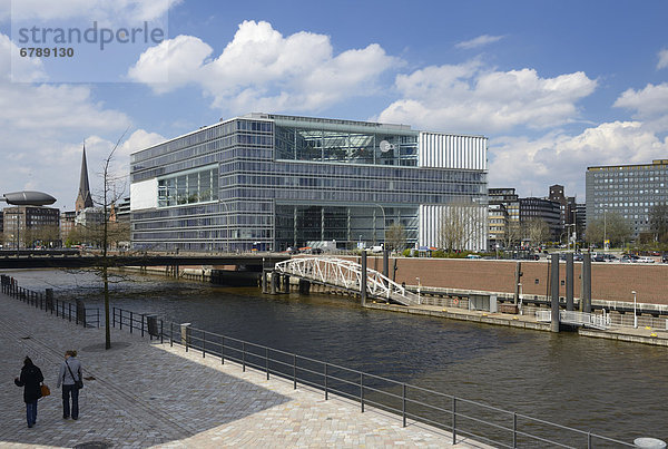 Deichtor-Center Bürogebäude  Oberbaumbrücke  Hansestadt Hamburg  Deutschland  Europa
