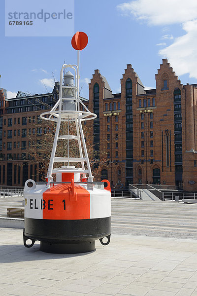 Boje Elbe 1  Internationales Maritimes Museum  Brooktorhafen  HafenCity  Hansestadt Hamburg  Deutschland  Europa