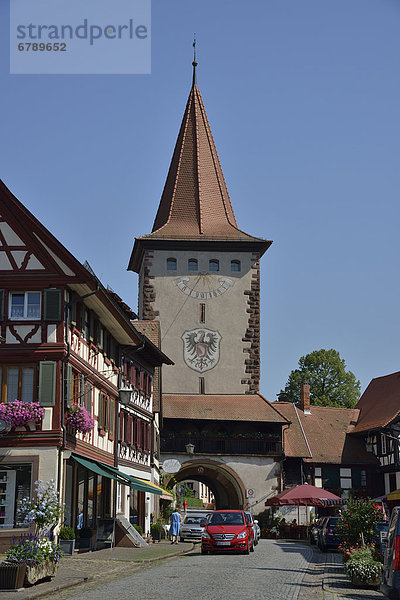 Obertorturm und Haigeracher Tor aus dem 17. Jahrhundert  Gengenbach  Schwarzwald  Baden-Württemberg  Deutschland  Europa