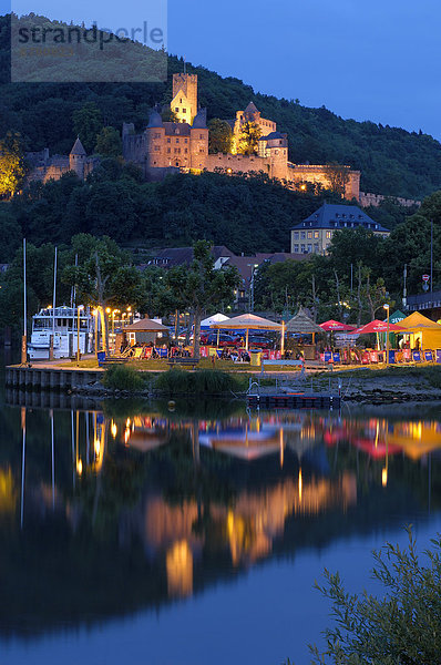 Burg Wertheim  Wertheim  Main  Main-Tauber Kreis  Romantische Straße  Baden-Württemberg  Deutschland  Europa