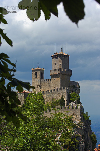Torre Guaita oder Rocca Guaita  Monte Titano  San Marino  Italien  Europa