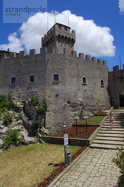 Rocca della Fratta  Fratta-Turm  Monte Titano  San Marino  Italien  Europa