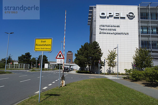 Internationales Technisches Entwicklungszentrum der Adam Opel AG  Rüsselsheim  Hessen  Deutschland  Europa  ÖffentlicherGrund