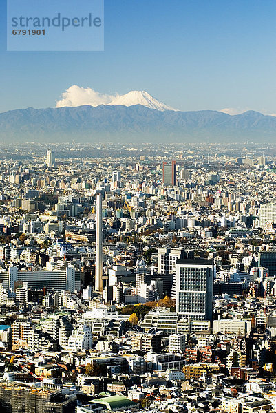 Stadtansicht Stadtansichten Großstadt Tokyo Hauptstadt Ansicht Roppongi Fuji Japan