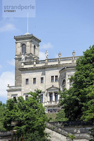 Turm  Schloss Albrechtsberg  Dresden  Elbflorenz  Sachsen  Deutschland  Europa