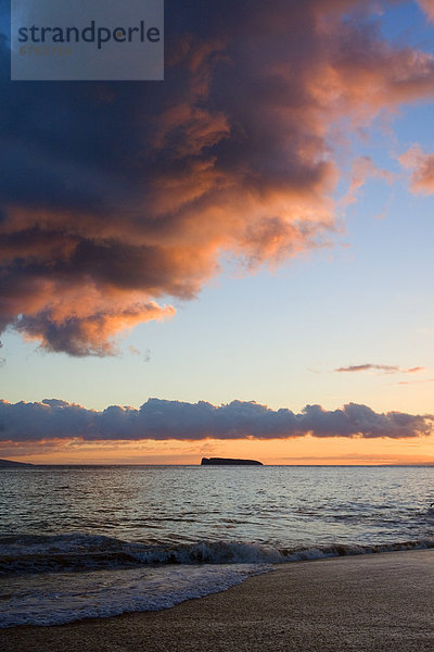 Wolke  Sonnenuntergang  Ozean  pink  Hawaii  Maui