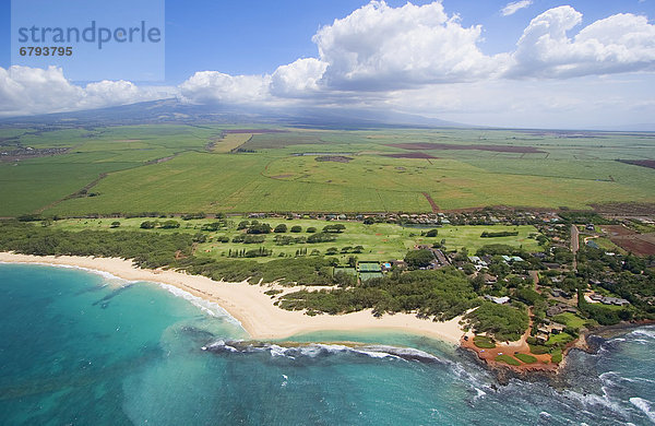 Strand  Ansicht  vorwärts  Luftbild  Fernsehantenne  Verein  Hawaii  Maui