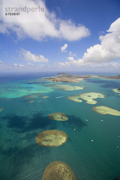 Sandbank  Fernsehantenne  Bucht  Hawaii  Oahu