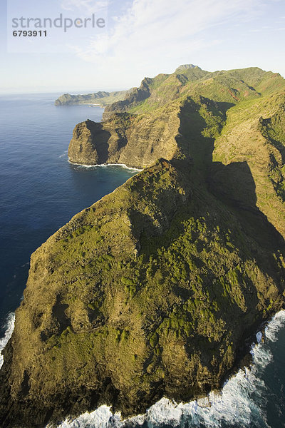 Felsen  Steilküste  vorwärts  Fernsehantenne  Hawaii  Kauai
