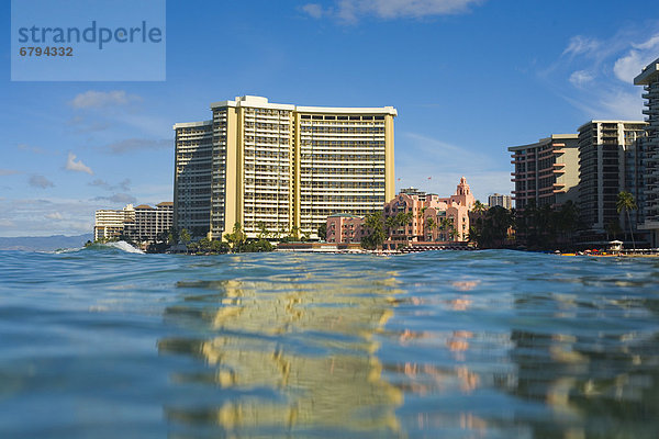 Ozean  Spiegelung  Hotel  Monarchie  Hawaii  hawaiianisch  Oahu  Reflections  Waikiki