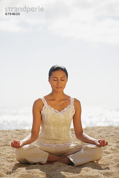 Strand  Meditation  Mädchen