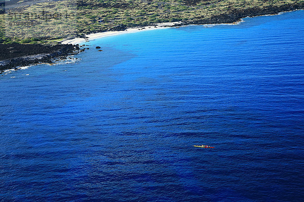 Hawaii  Big Island  Kanu  Ansicht  Einsamkeit  Luftbild  Fernsehantenne  Bucht  Hawaii