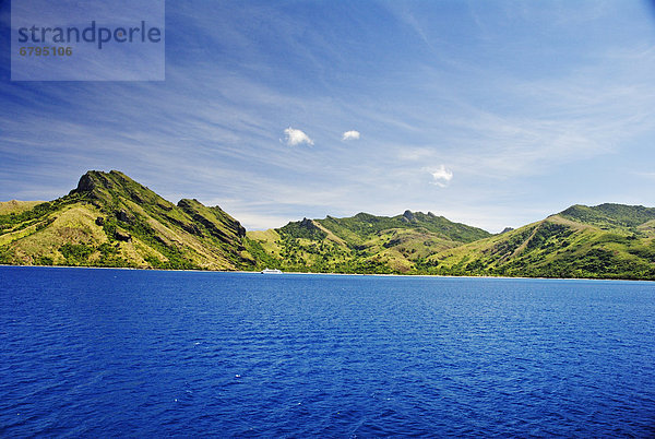 Berg  grün  Schiff  Koch  Kreuzfahrtschiff  Fiji  Kapitän