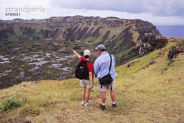 Osterinsel Rapa Nui Ecke Ecken Steilküste wandern