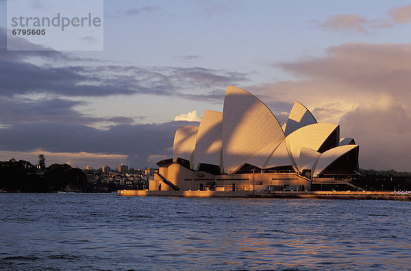 beleuchtet Wohnhaus Wärme spät Nachmittag Australien New South Wales Oper Sydney