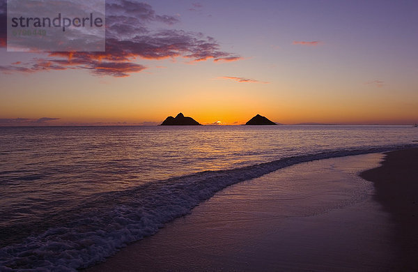 entfernt  Sonnenaufgang  Insel  Hawaii  Oahu