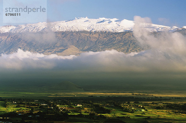 Hawaii  Big Island  Stadt  Schneedecke  Hawaii  Waimea