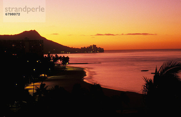 Beleuchtung  Licht  Hawaii  Oahu  Waikiki Beach