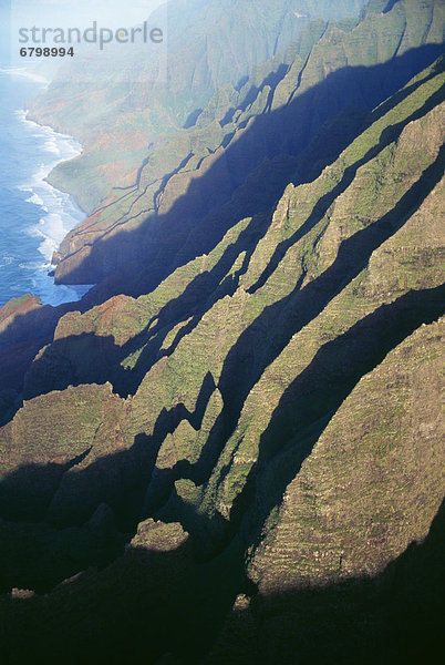 Felsen  Steilküste  Küste  vorwärts  Fernsehantenne  Hawaii  Kauai