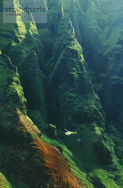 Felsen  Steilküste  Küste  vorwärts  Fernsehantenne  Hawaii  Kauai