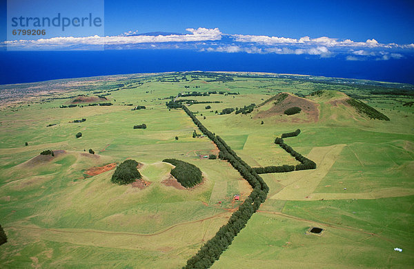 Hawaii  Big Island  entfernt  Ansicht  Luftbild  Fernsehantenne  Hawaii  Maui