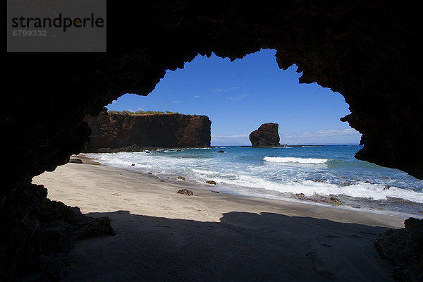 Felsbrocken  Liebe  Meer  Höhle  Hawaii  Lanai