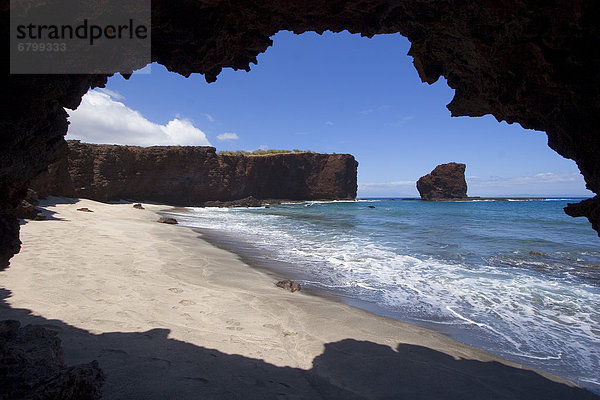Felsbrocken  Liebe  Meer  Höhle  Hawaii  Lanai