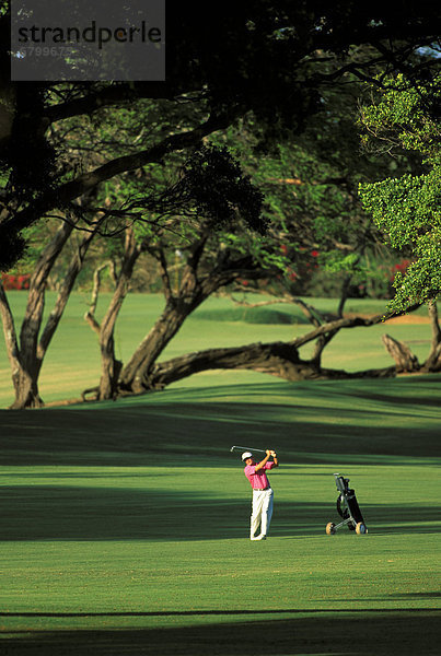 Golfplatz  frontal  Ansicht  schießen  Hawaii  Maui