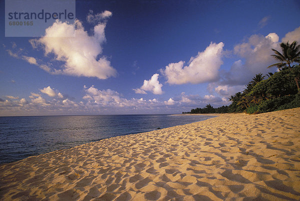 beleuchtet  Urlaub  Wärme  Sand  Fußabdruck  Hawaii  Oahu