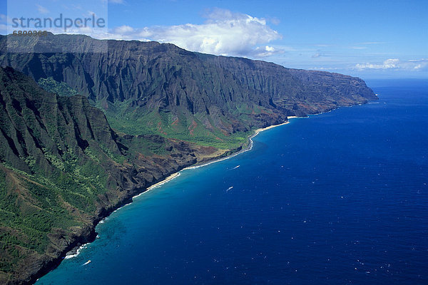 Küste  Ansicht  Luftbild  Fernsehantenne  Hawaii  Kauai