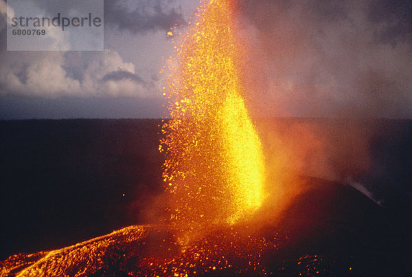 Hawaii  Big Island  hoch  oben  nahe  Vulkanausbruch  Ausbruch  Eruption  Vulkan  Kilauea  Hawaii