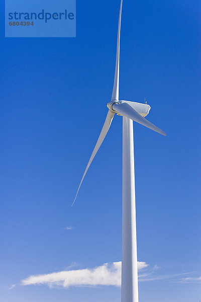 Windturbine Windrad Windräder Himmel blau