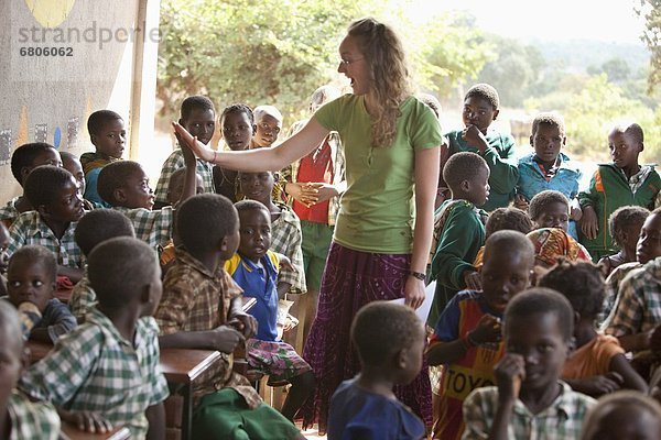 Frau  unterrichten  jung  Afrika  Mosambik