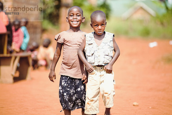 Two Boys Playing Together  Kampala Uganda Africa