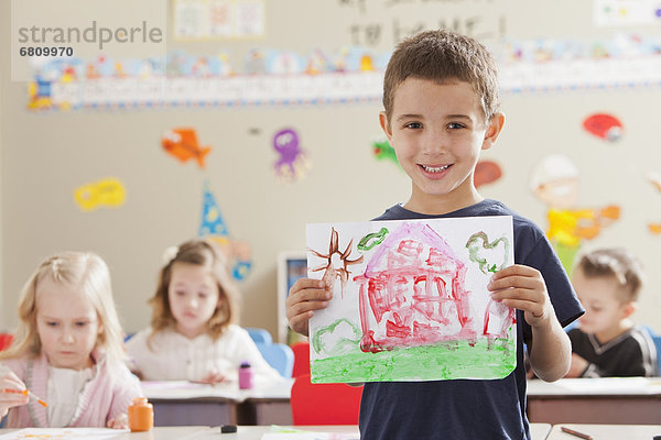 Children (4-5  6-7) during art classes