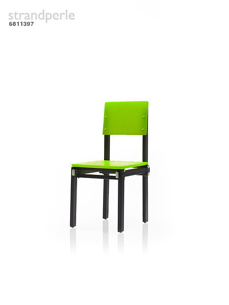 Stuhl  grün  schießen  1  Studioaufnahme