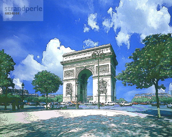 Arc de Triomphe  Paris  Frankreich
