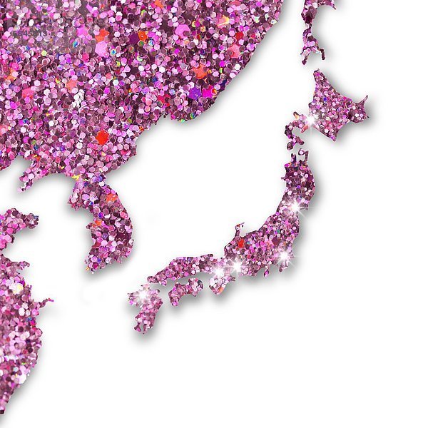 Form  Formen  Produktion  Paillette  pink  Japan