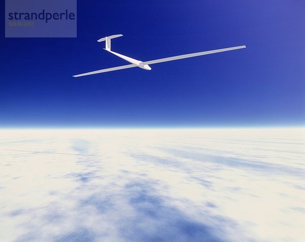 Flugzeug  Wolke  Himmel  über  weiß  Digitale Verbesserung