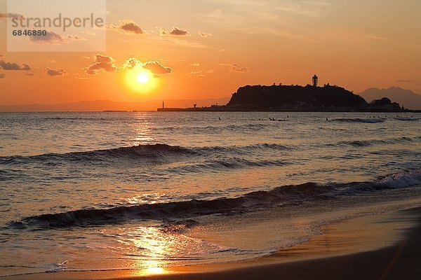 Insel  Abenddämmerung