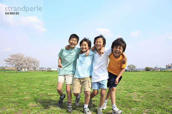 4  lachen  Junge - Person  Feld  Tokyo  Hauptstadt  Japan