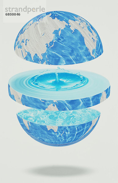 Wasser  innerhalb  Trennung  3  Globus