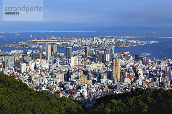Stadtansicht  Stadtansichten  Großstadt  Hyogo  Honshu  Japan  Kobe