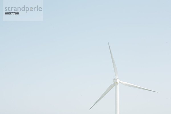 Windturbine Windrad Windräder Himmel blau