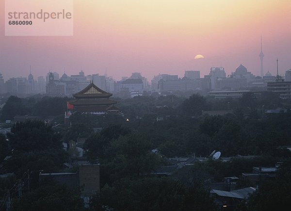 Sonnenuntergang  Großstadt  verboten