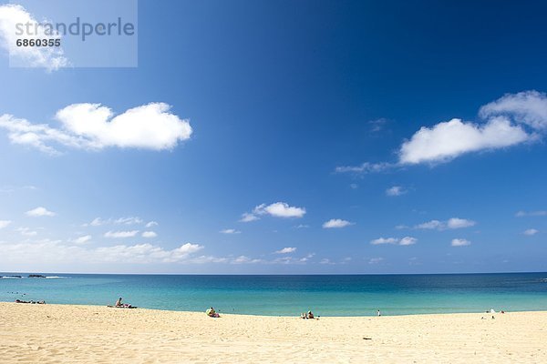 Strand  Himmel  über  blau