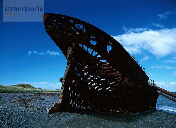 Strand  Schiff  Rost  Verfall  Chile  Südamerika