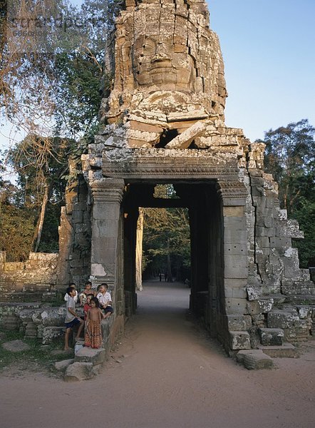 Stein  Ruine  Angkor  Kambodscha